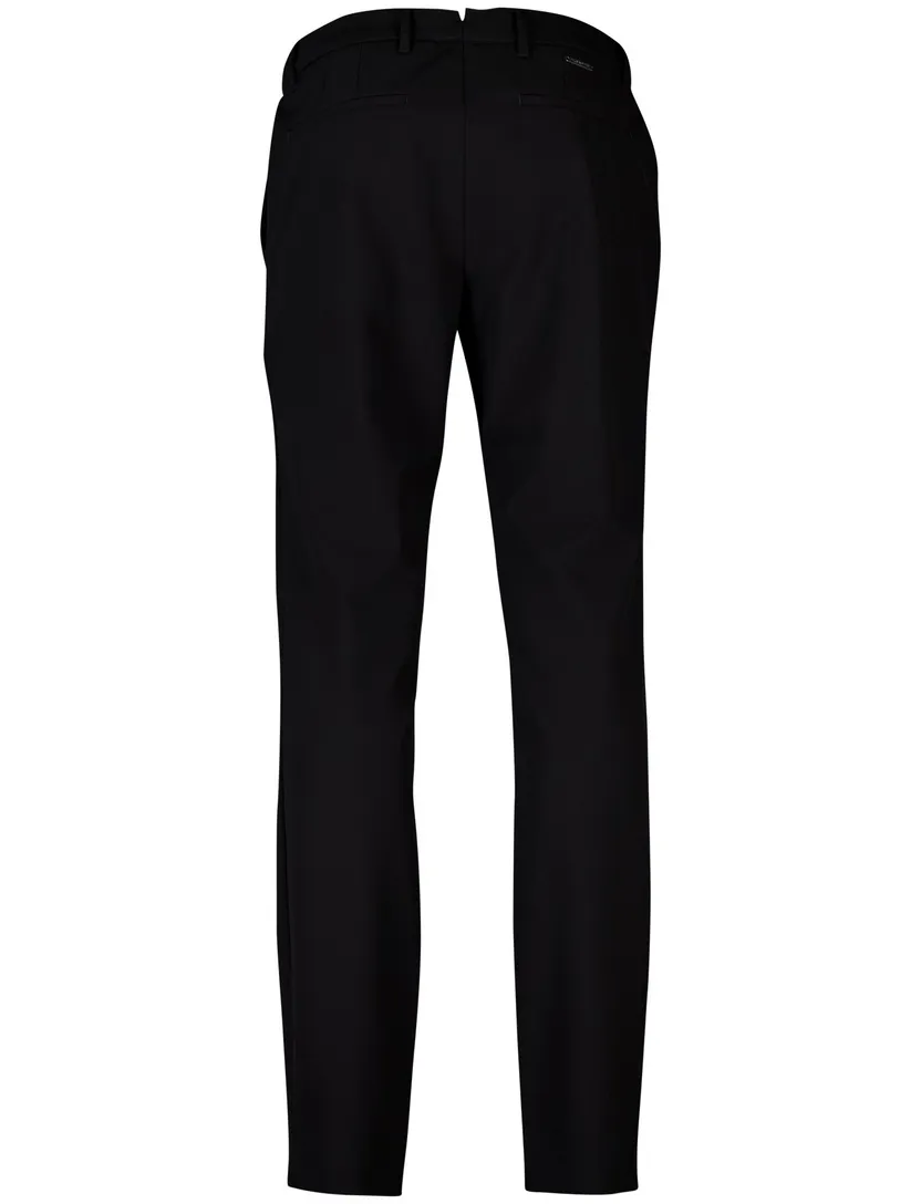Alberto slim fit pantalon stretch zwart