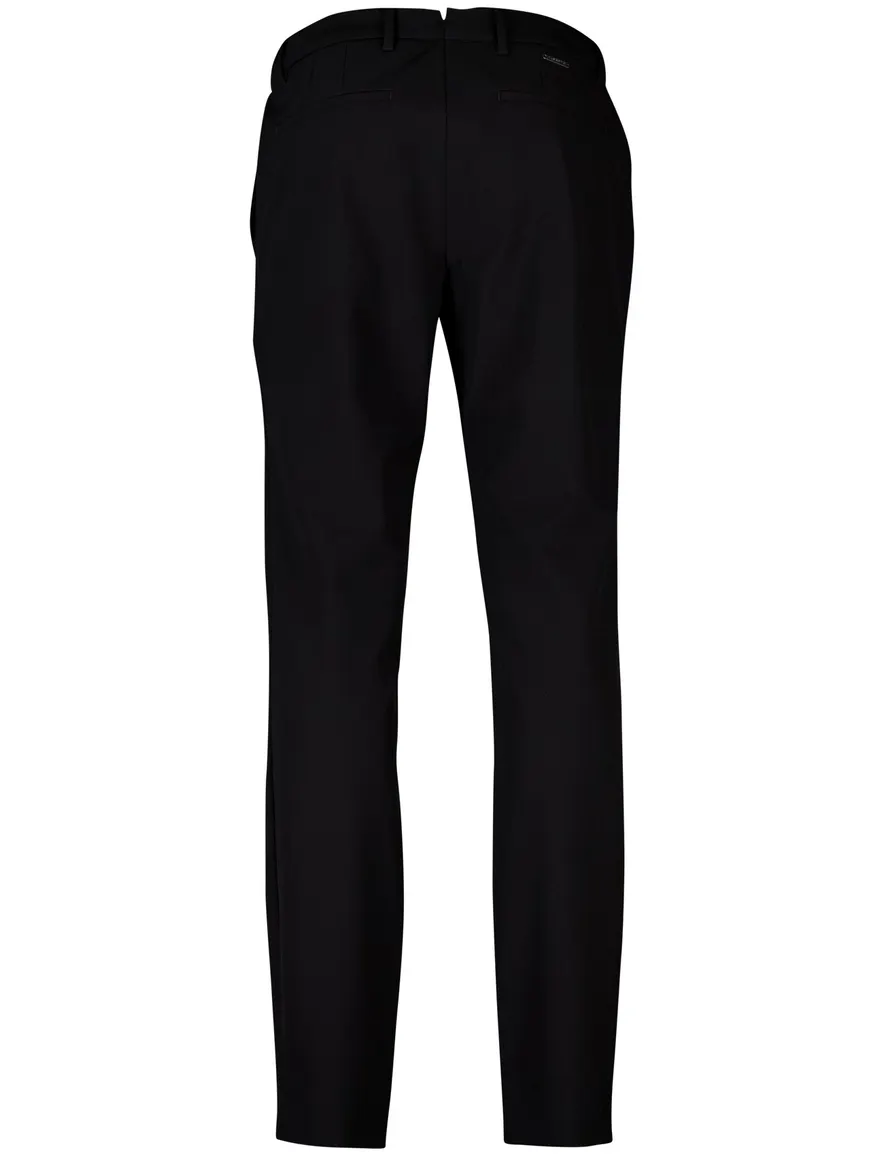 Alberto slim fit pantalon stretch zwart