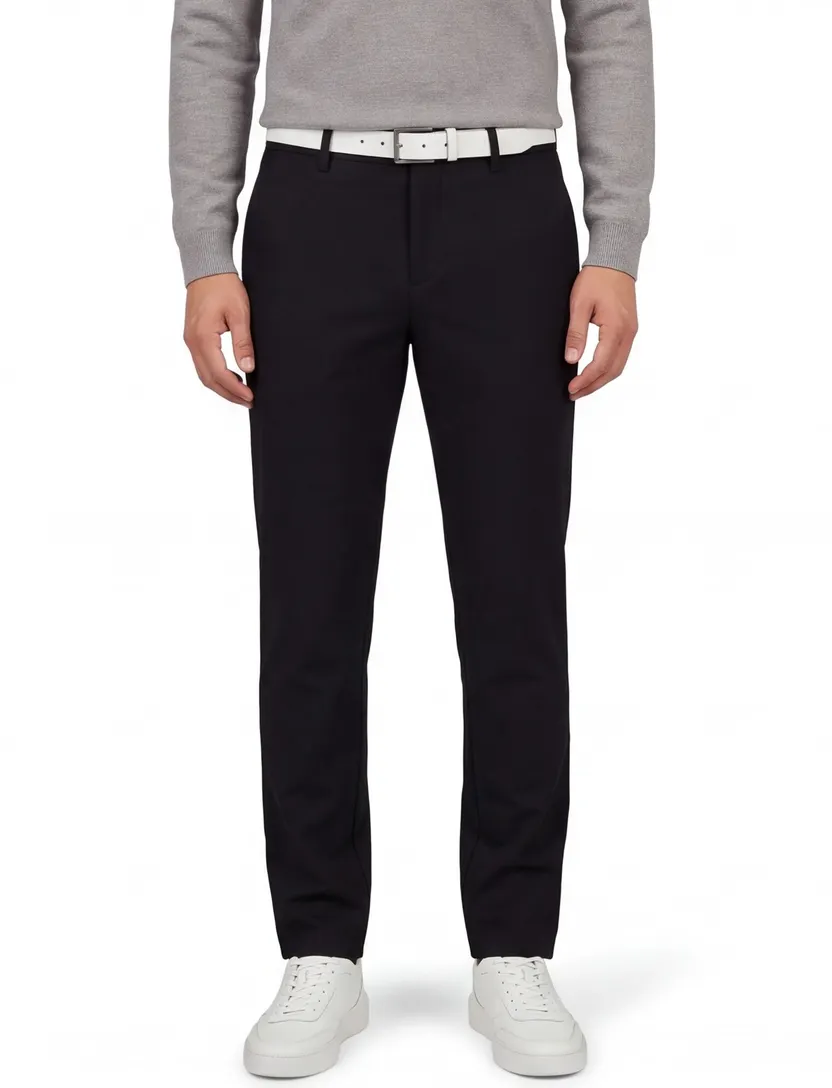 Broek Alberto zwart stretch