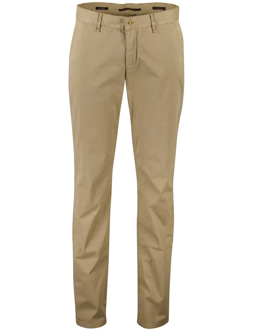 Alberto regular fit pantalon beige katoen