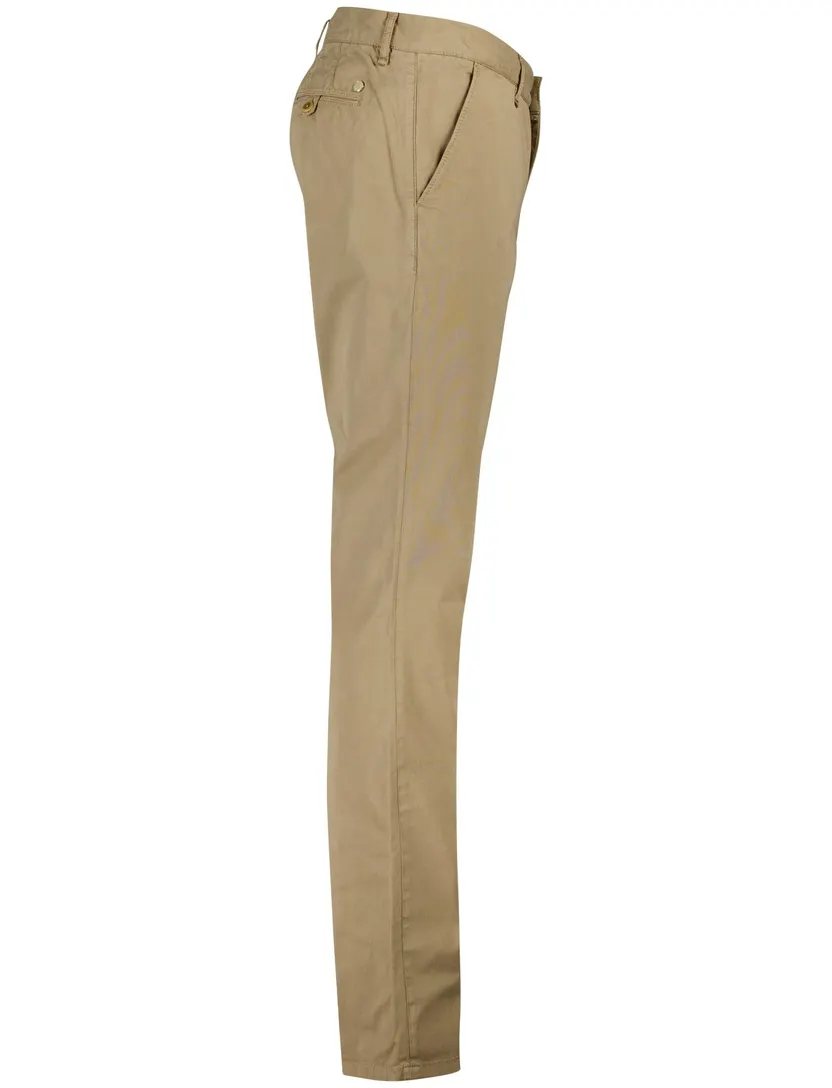Alberto regular fit pantalon beige katoen