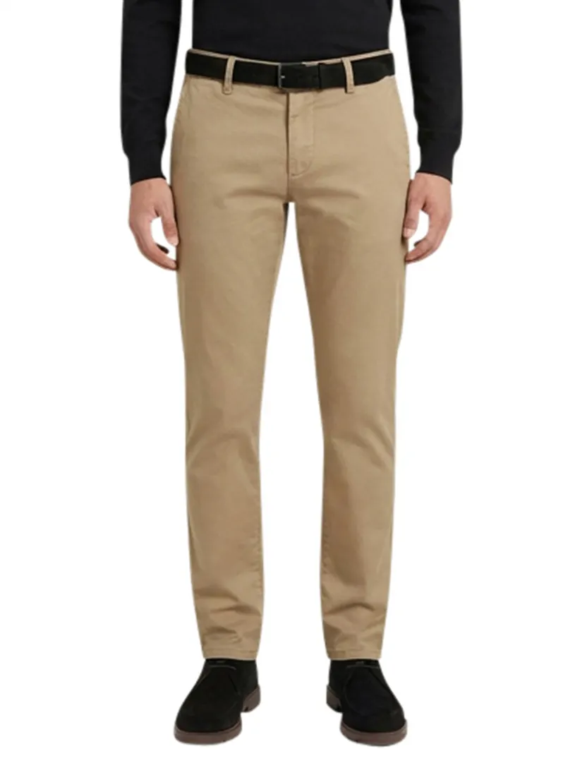 Alberto regular fit pantalon beige katoen
