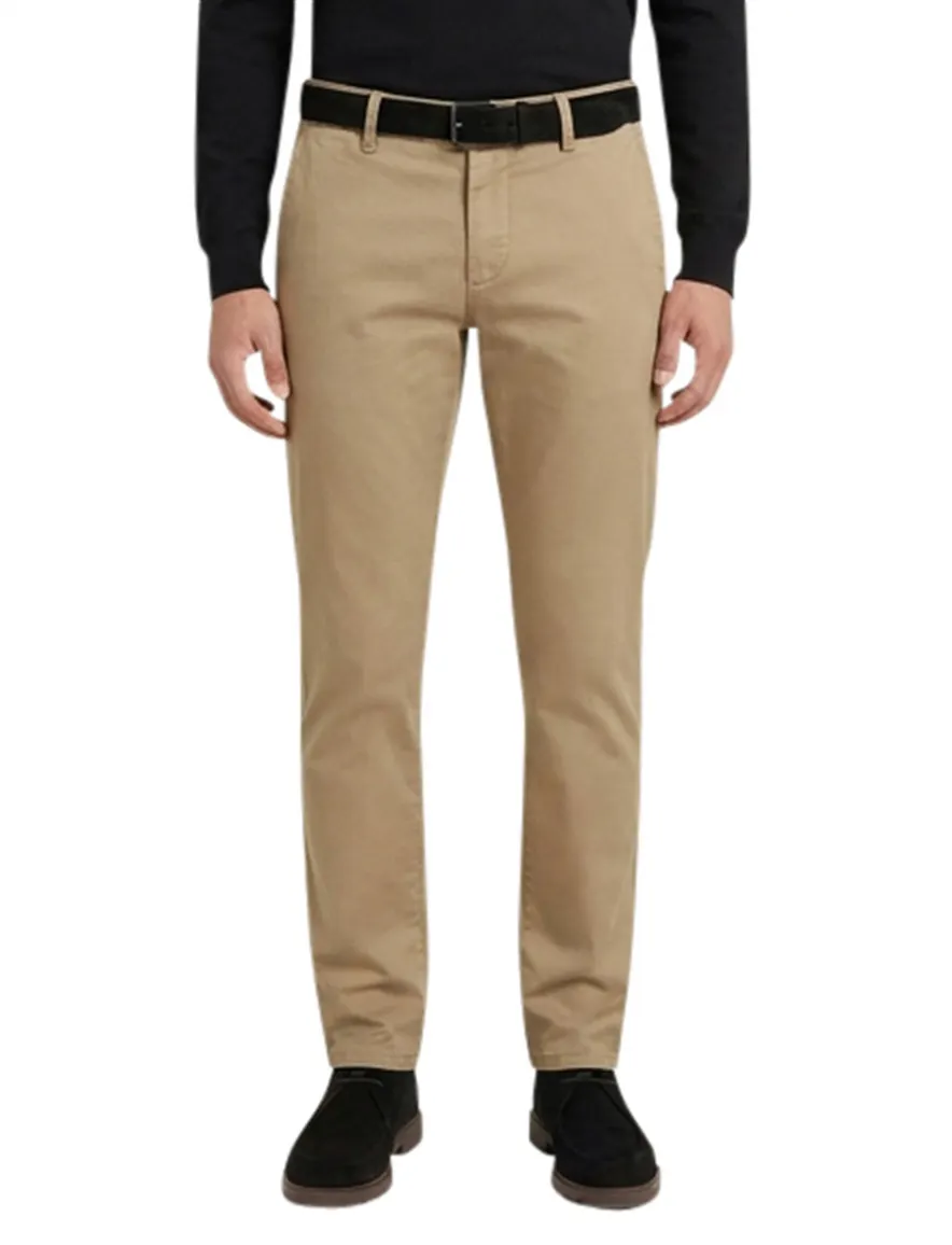Alberto regular fit pantalon beige katoen