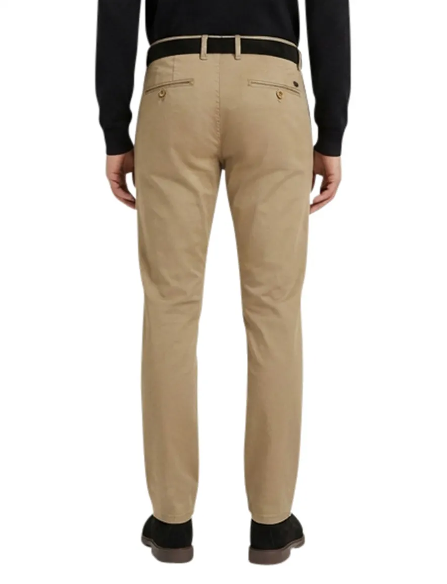 Alberto regular fit pantalon beige katoen