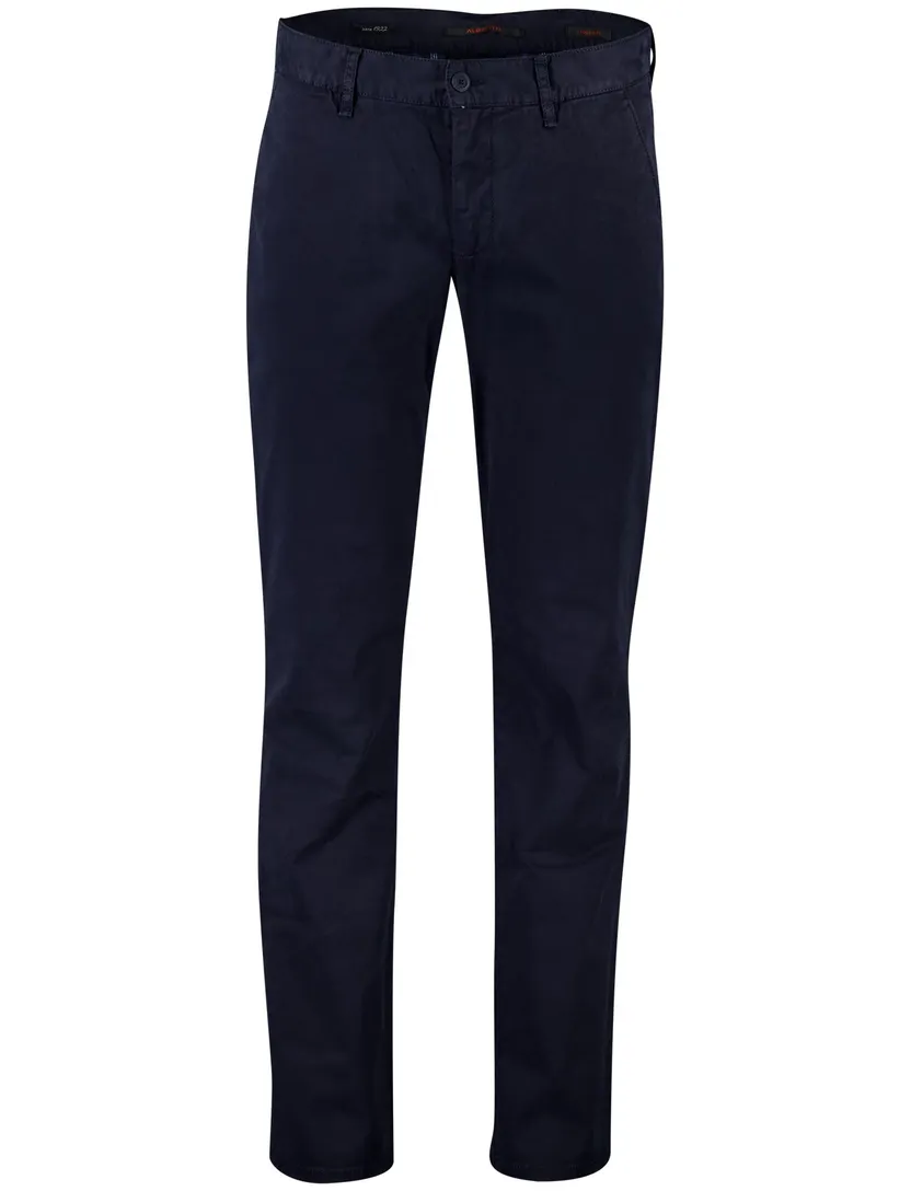 Alberto regular fit pantalon navy katoen