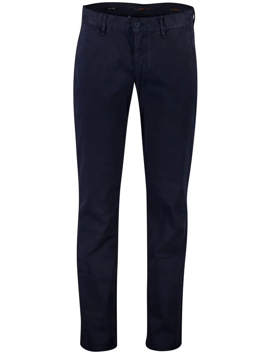 Alberto regular fit pantalon navy katoen