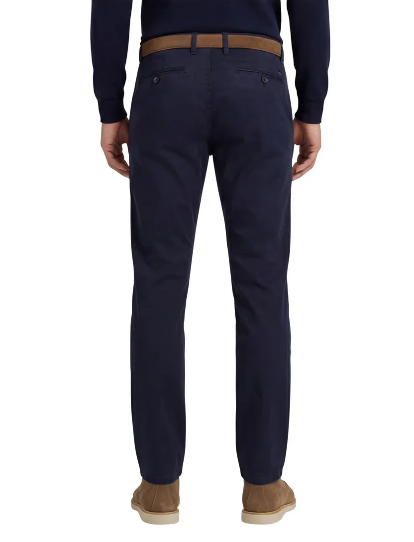 Alberto regular fit pantalon navy katoen