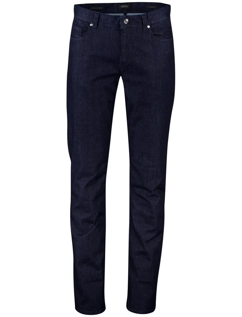 Alberto regular fit pantalon navy katoen