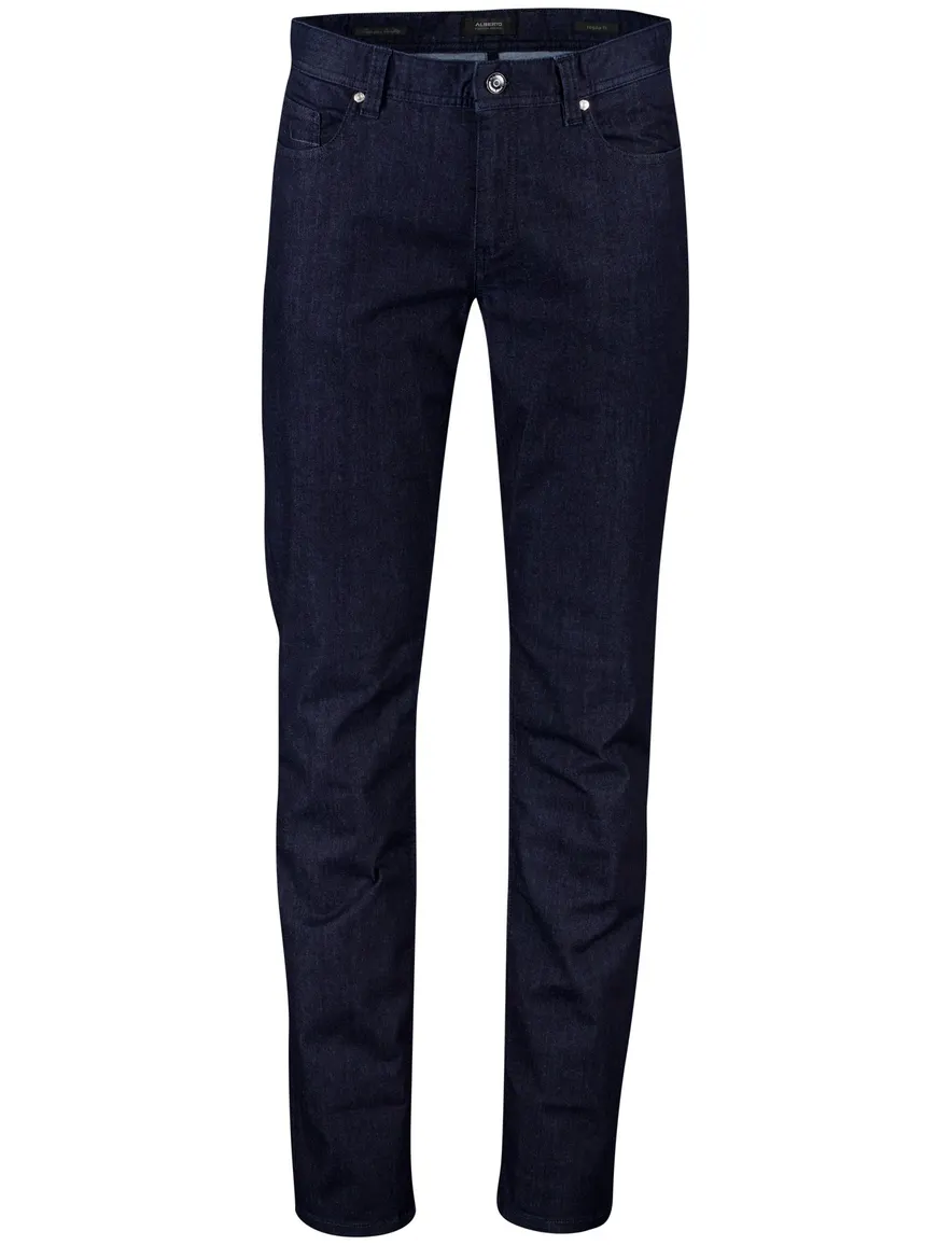 Alberto regular fit pantalon navy katoen