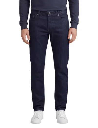 Alberto Alberto regular fit pantalon navy katoen