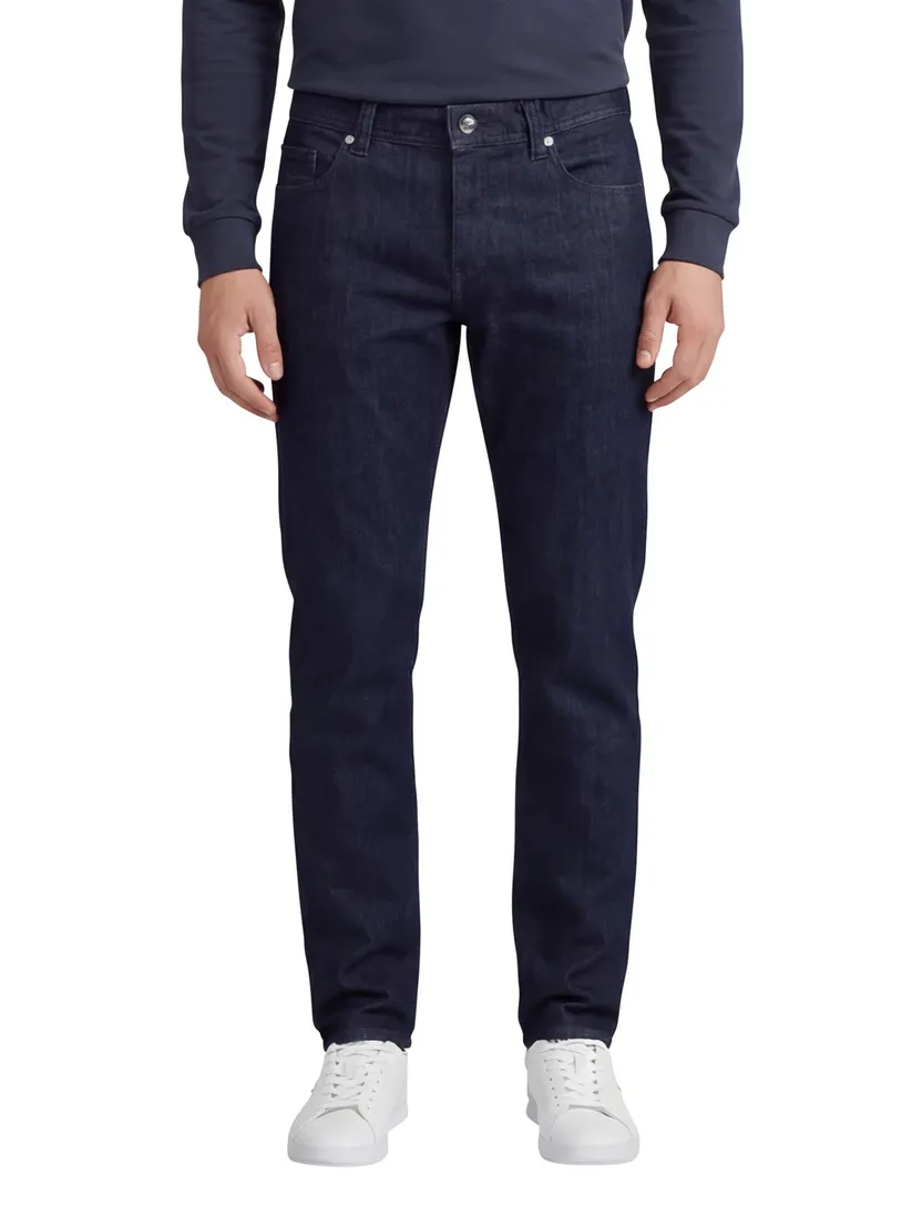 Alberto regular fit pantalon navy katoen