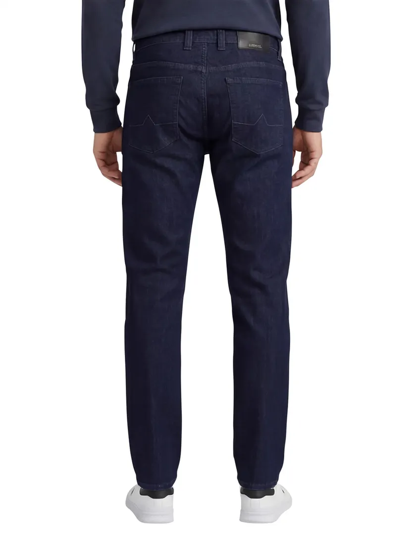 Alberto regular fit pantalon navy katoen