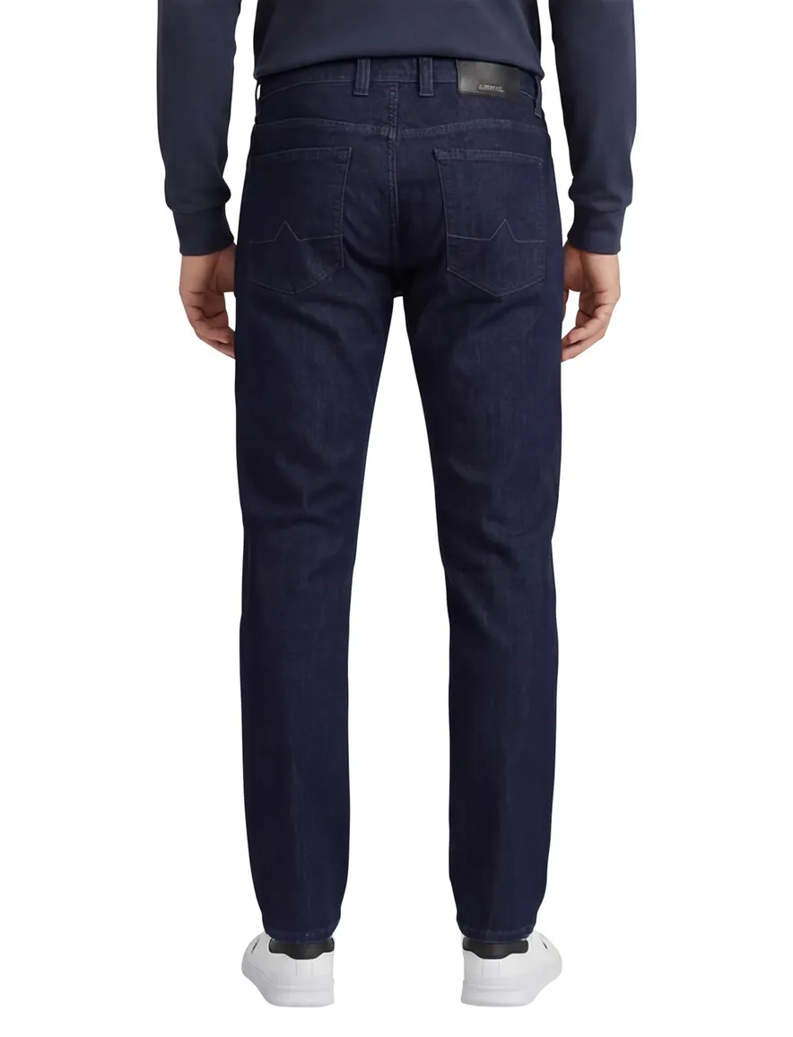 Alberto regular fit pantalon navy katoen
