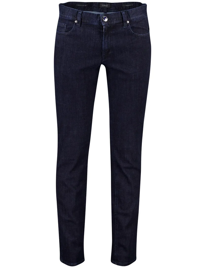 Alberto 5-pocket jeans effen navy