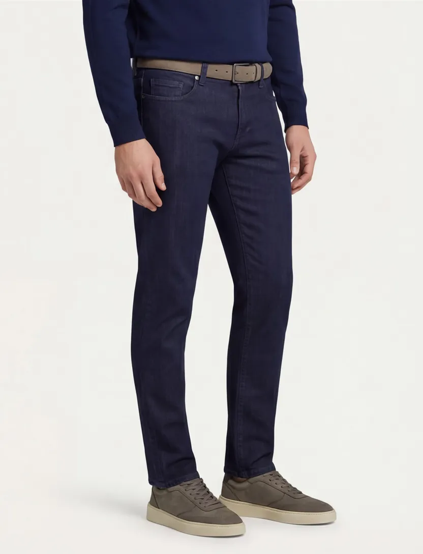 Alberto 5-pocket jeans effen navy
