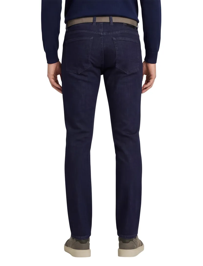 Alberto 5-pocket jeans effen navy