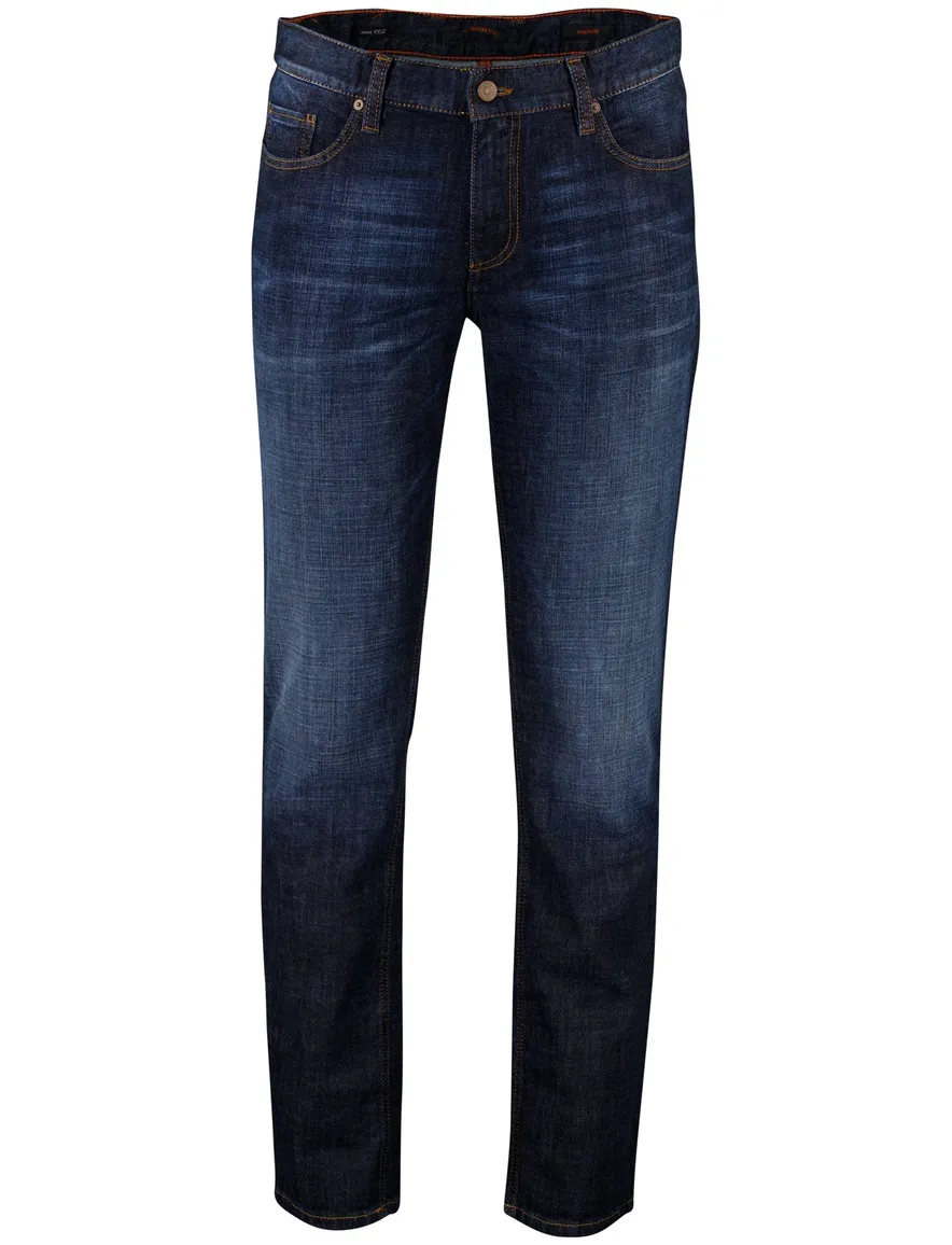 Broek Alberto 5-p donkerblauw