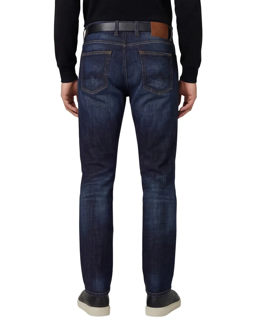 Broek Alberto 5-p donkerblauw