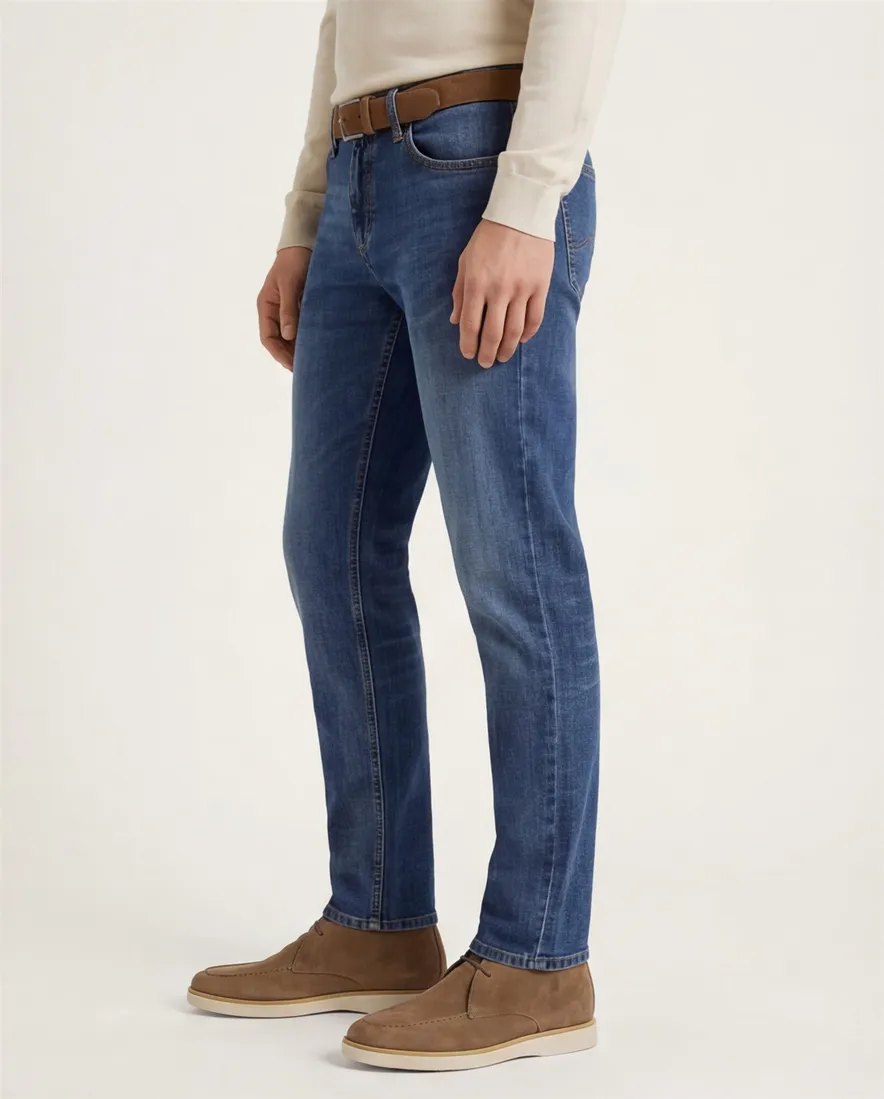 Broek Alberto 5-p blauw
