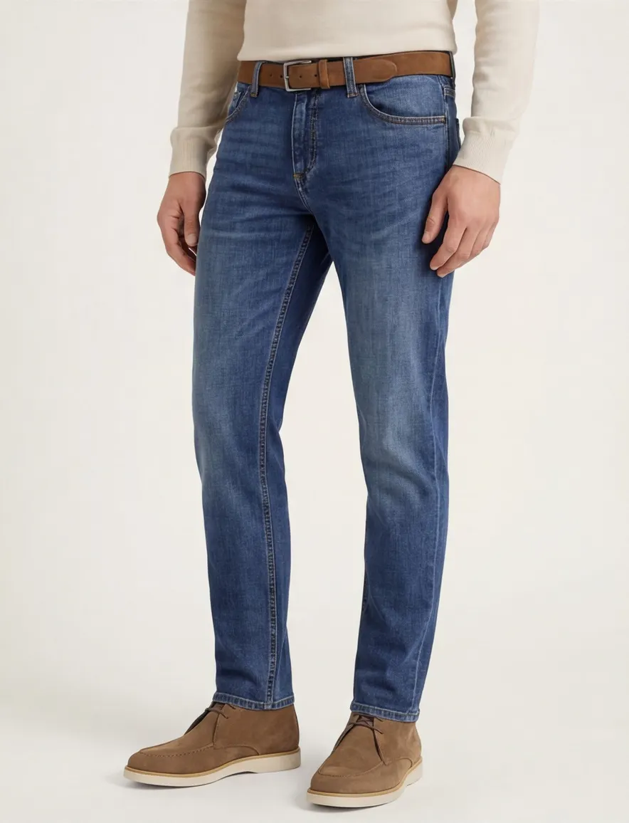 Broek Alberto 5-p blauw