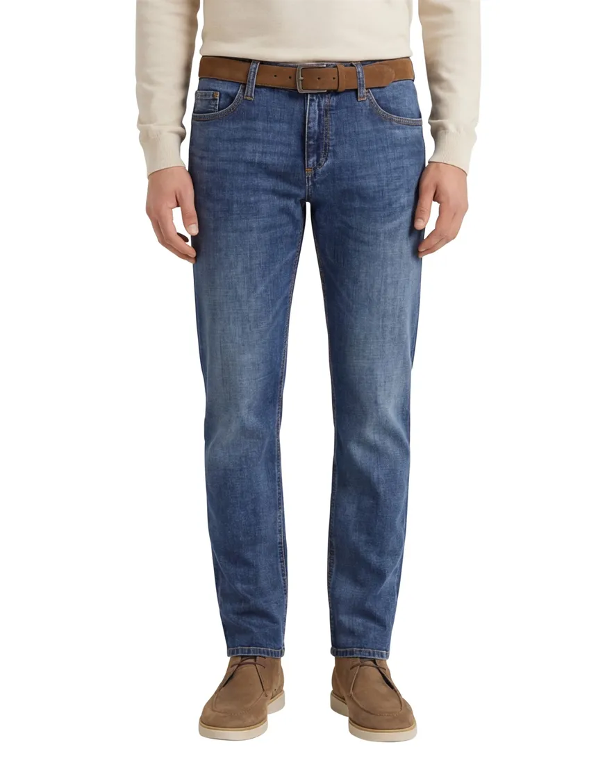 Alberto regular fit jeans katoen blauw