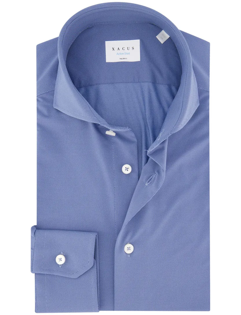 business overhemd Xacus blauw