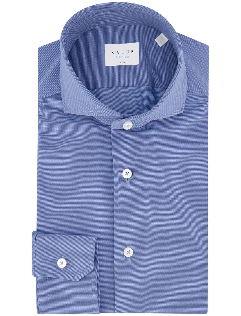 business overhemd Xacus blauw