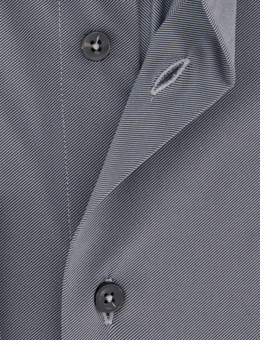 Xacus overhemd grijs tailored fit polyamide