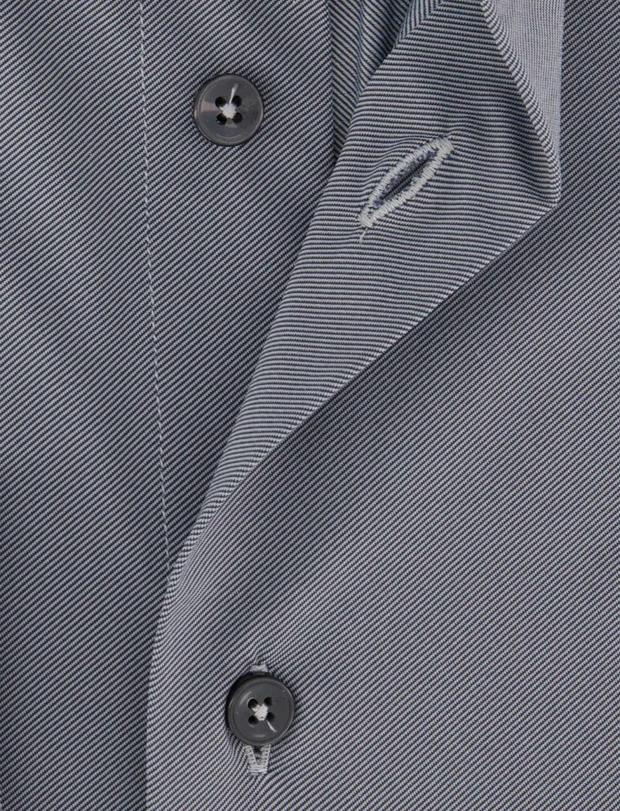 Xacus overhemd grijs tailored fit polyamide