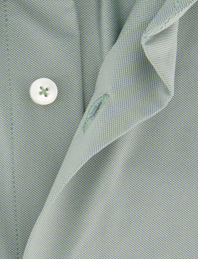 Xacus tailored fit overhemd groen Active shirt polyamide