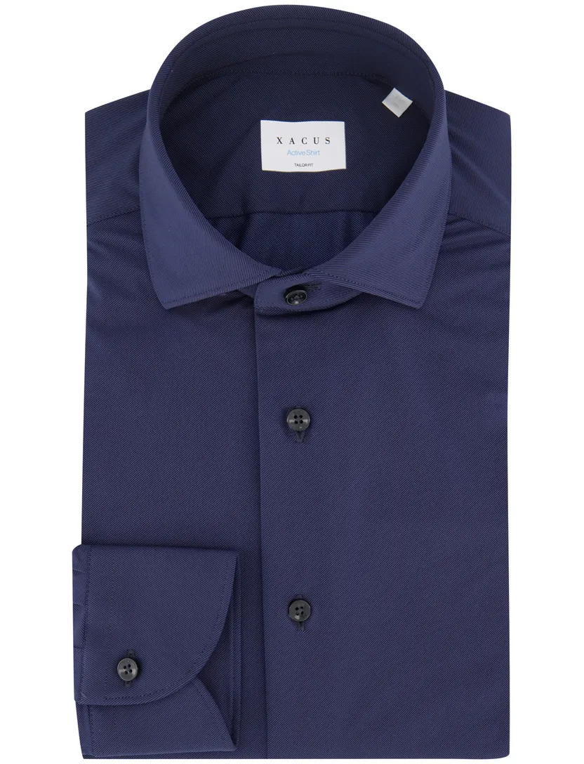 Xacus Active overhemd donkerblauw
