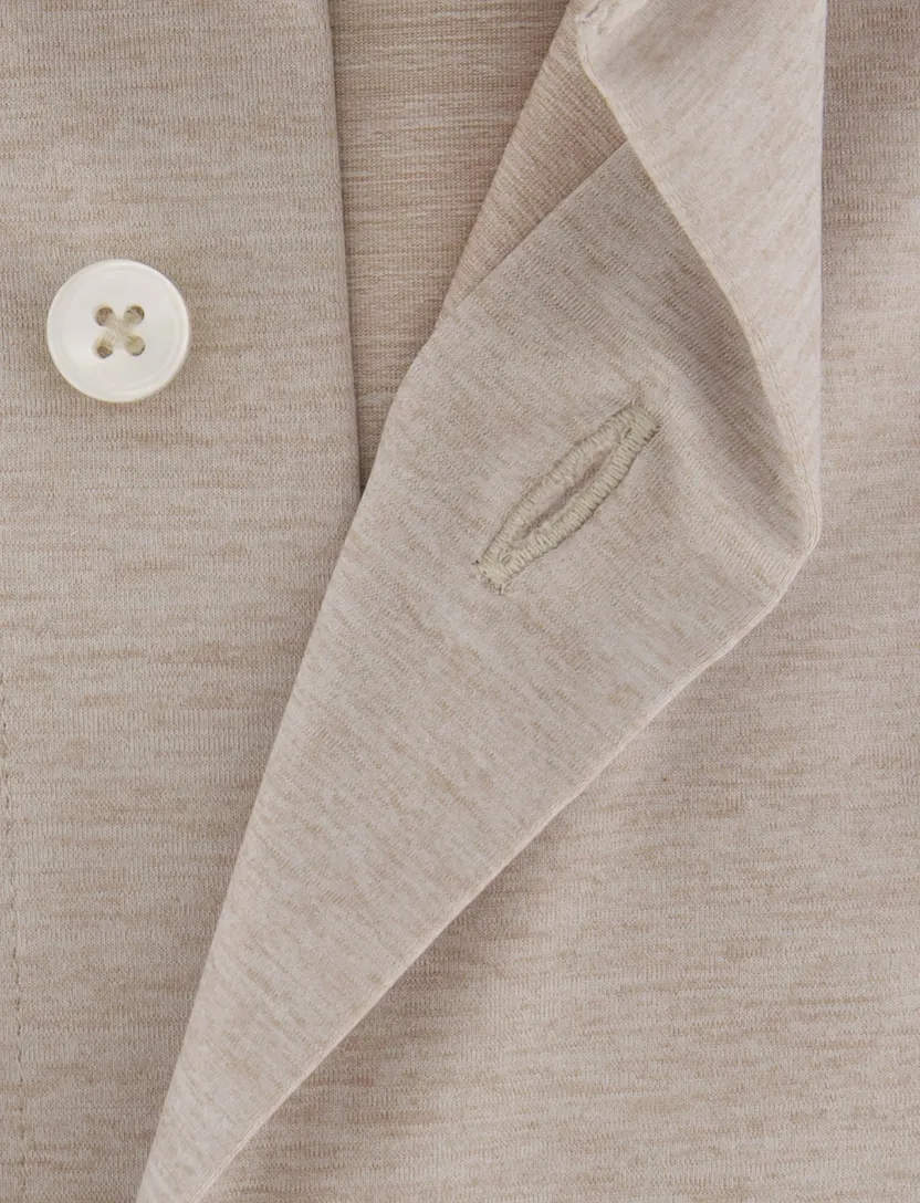 Xacus tailored fit overhemd beige