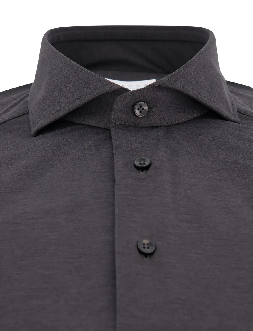 Xacus overhemd donkergrijs polyamide