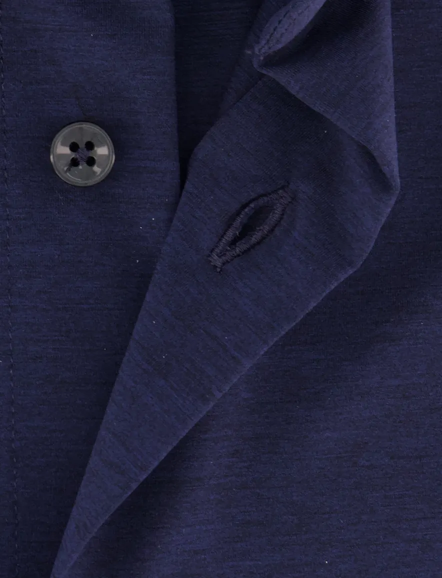 Xacus tailored fit overhemd donkerblauw