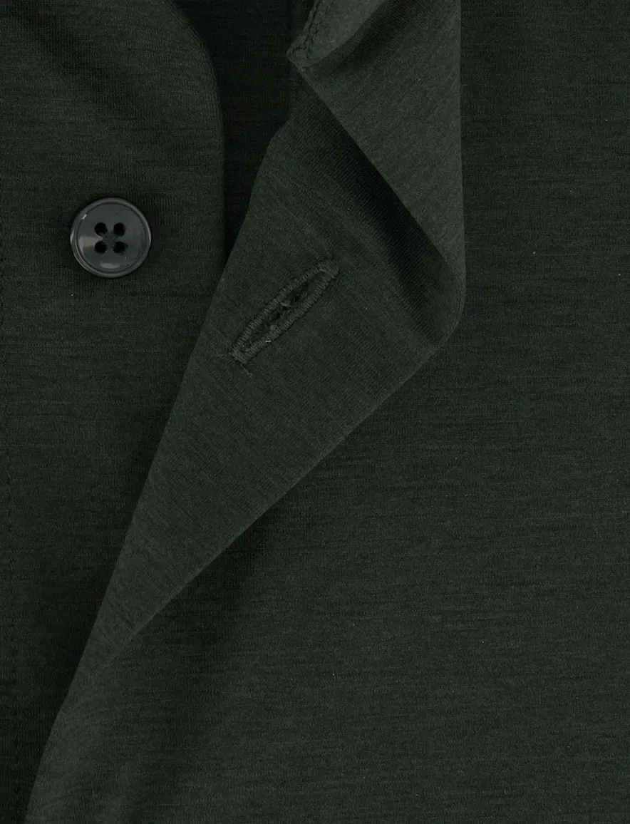 Xacus tailored fit overhemd donkergroen