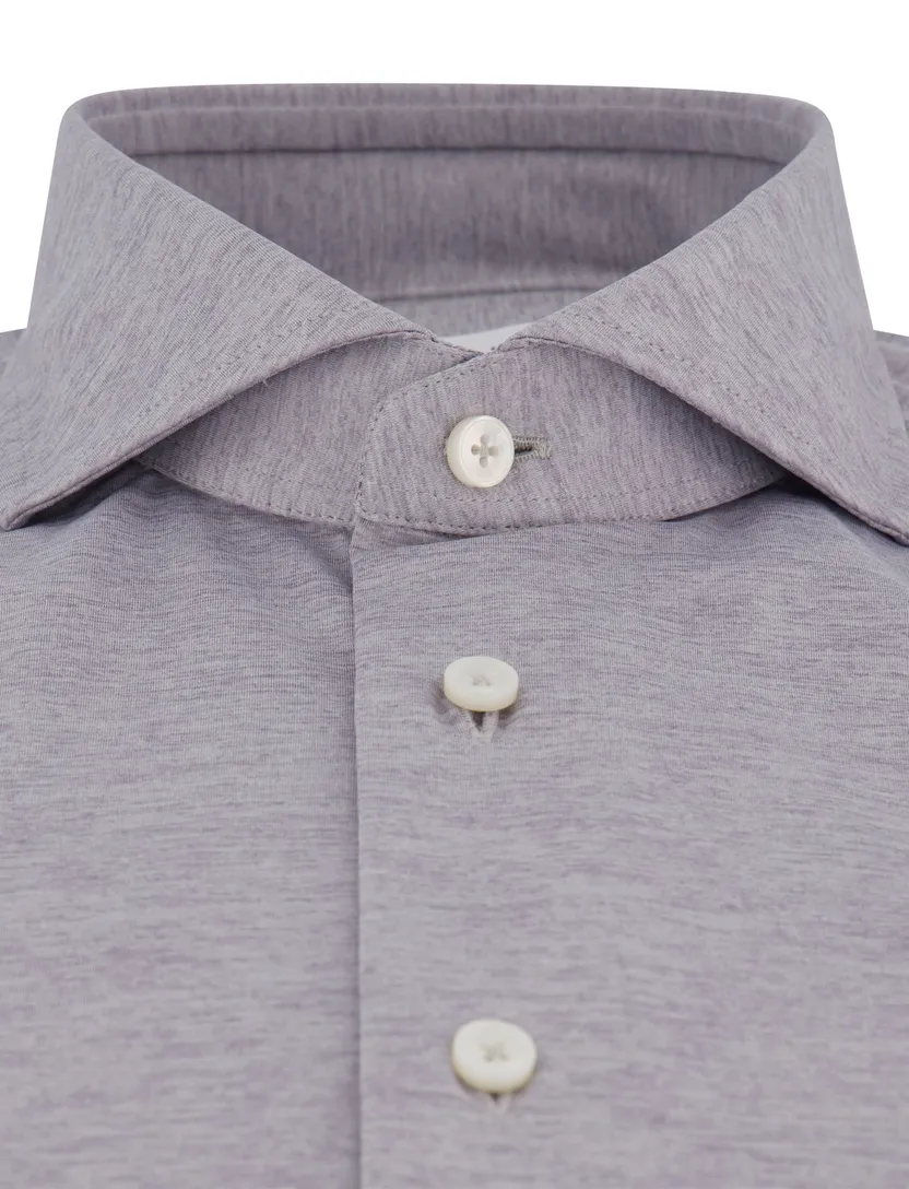 Xacus tailored fit overhemd grijs