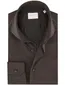Xacus tailored fit overhemd bruin cutaway boord