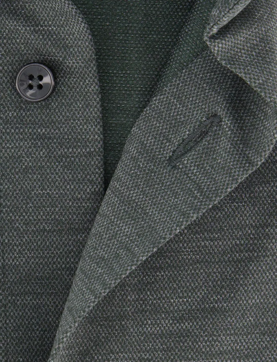 Xacus tailored fit overhemd donkergroen