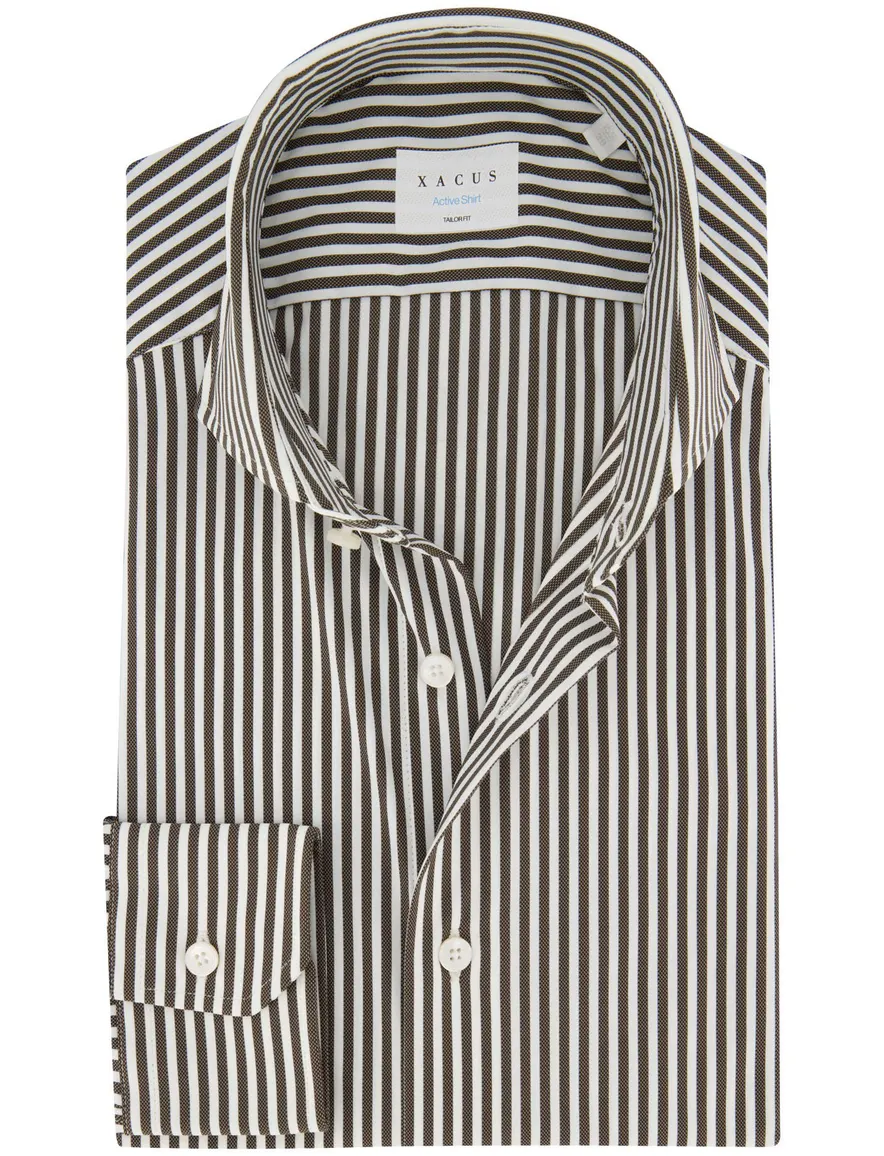 business overhemd bruin Xacus Active shirt