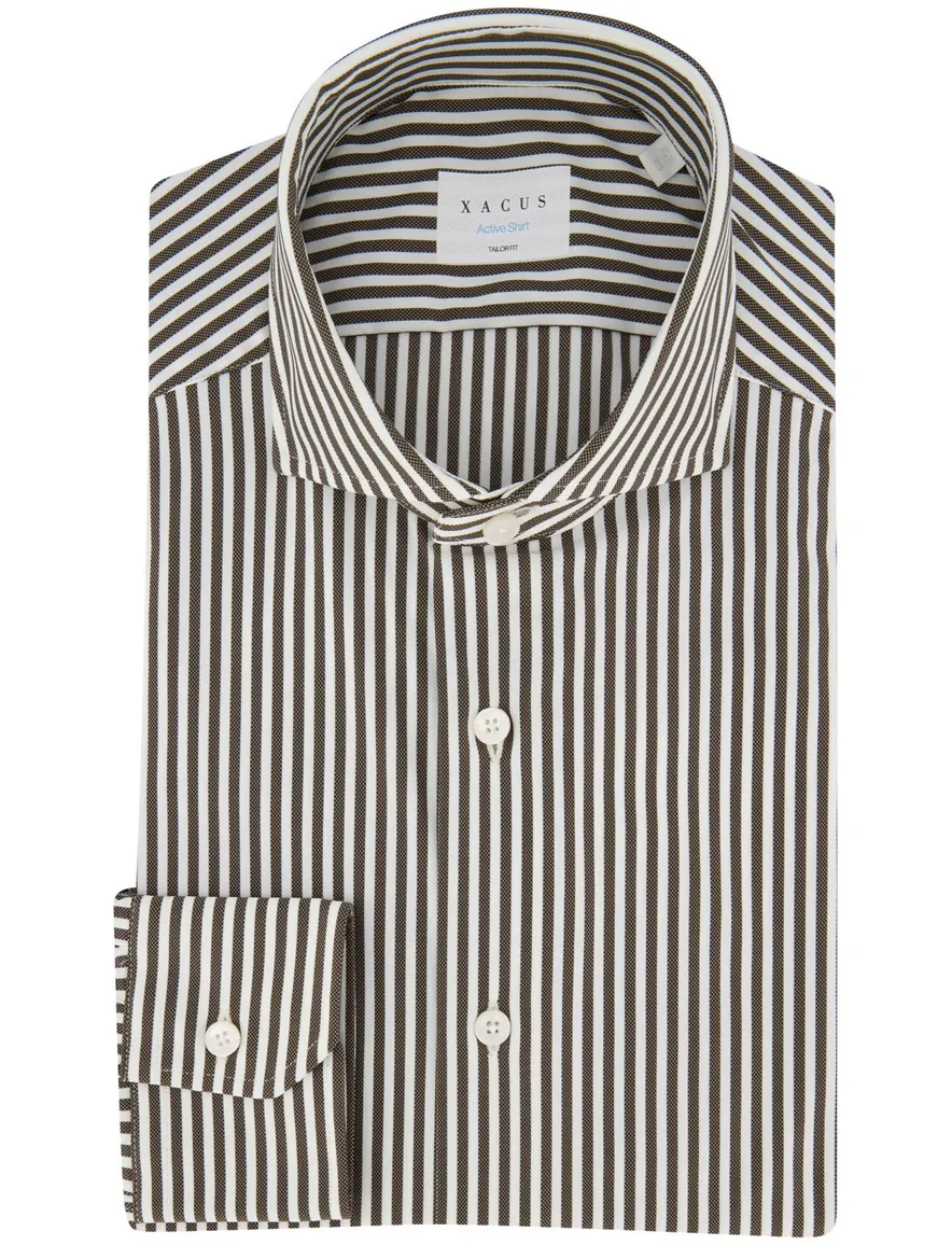 business overhemd bruin Xacus Active shirt