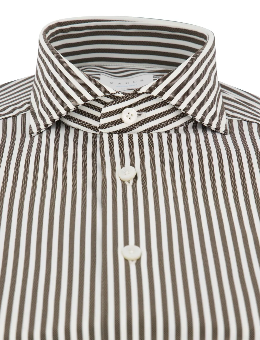 business overhemd bruin Xacus Active shirt