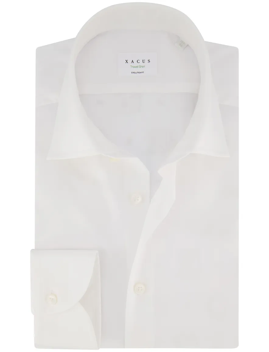 Xacus evolution fit overhemd wit katoen