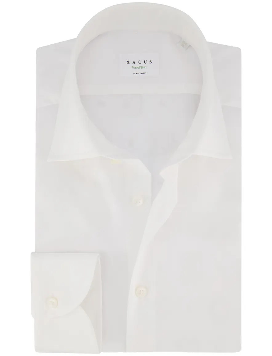 Xacus evolution fit overhemd wit katoen