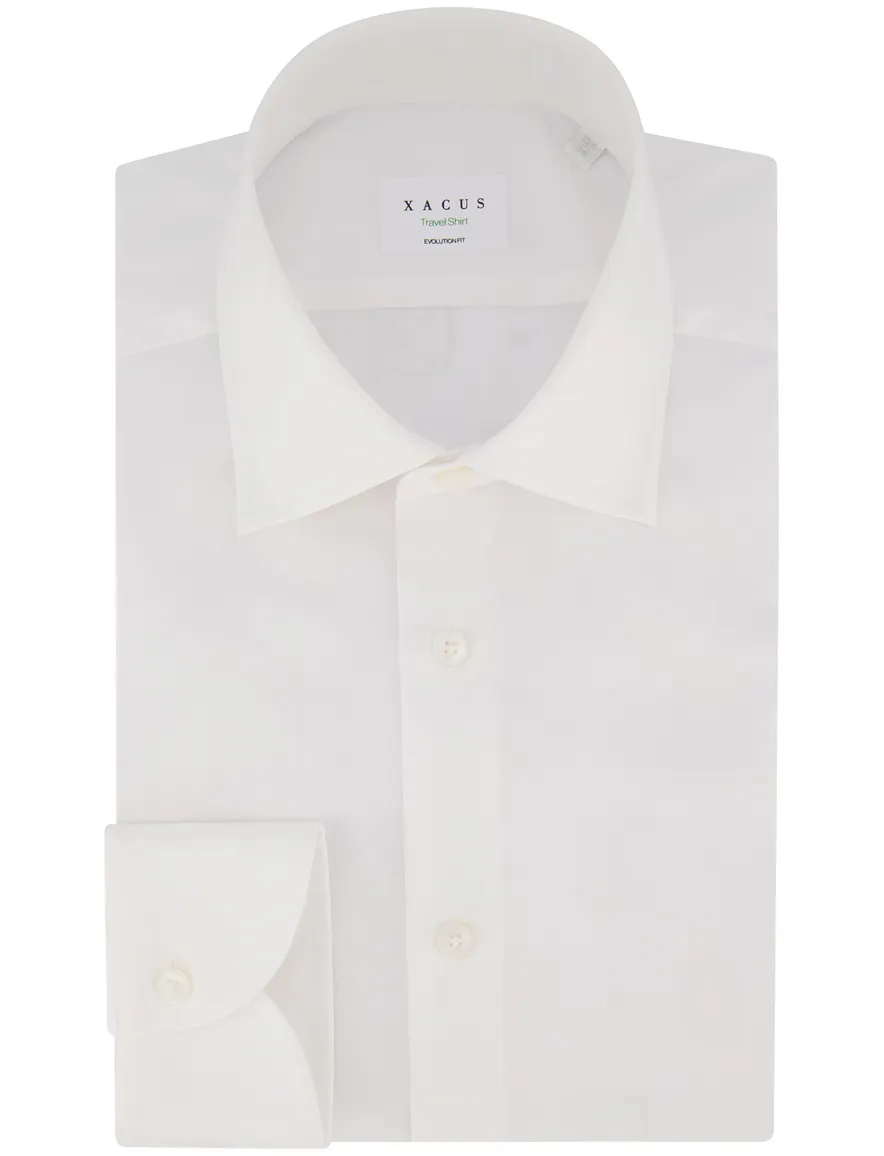 Xacus evolution fit overhemd wit katoen