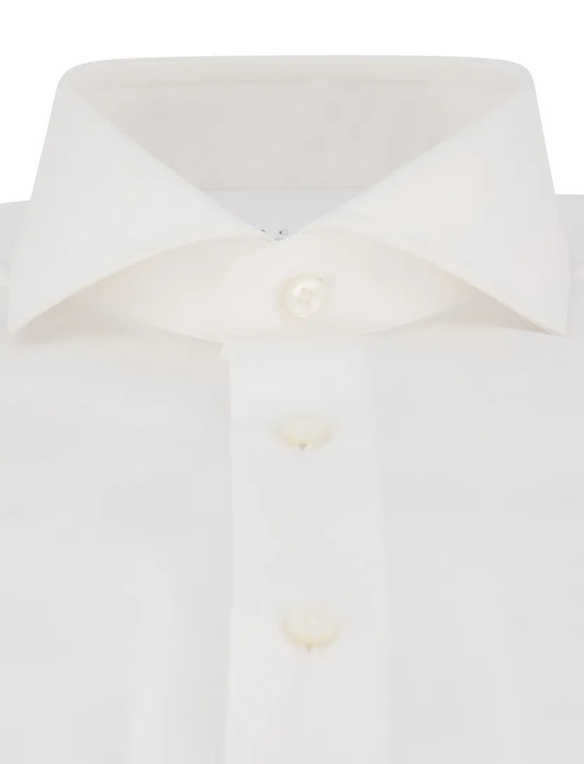 Xacus tailored fit overhemd wit katoen