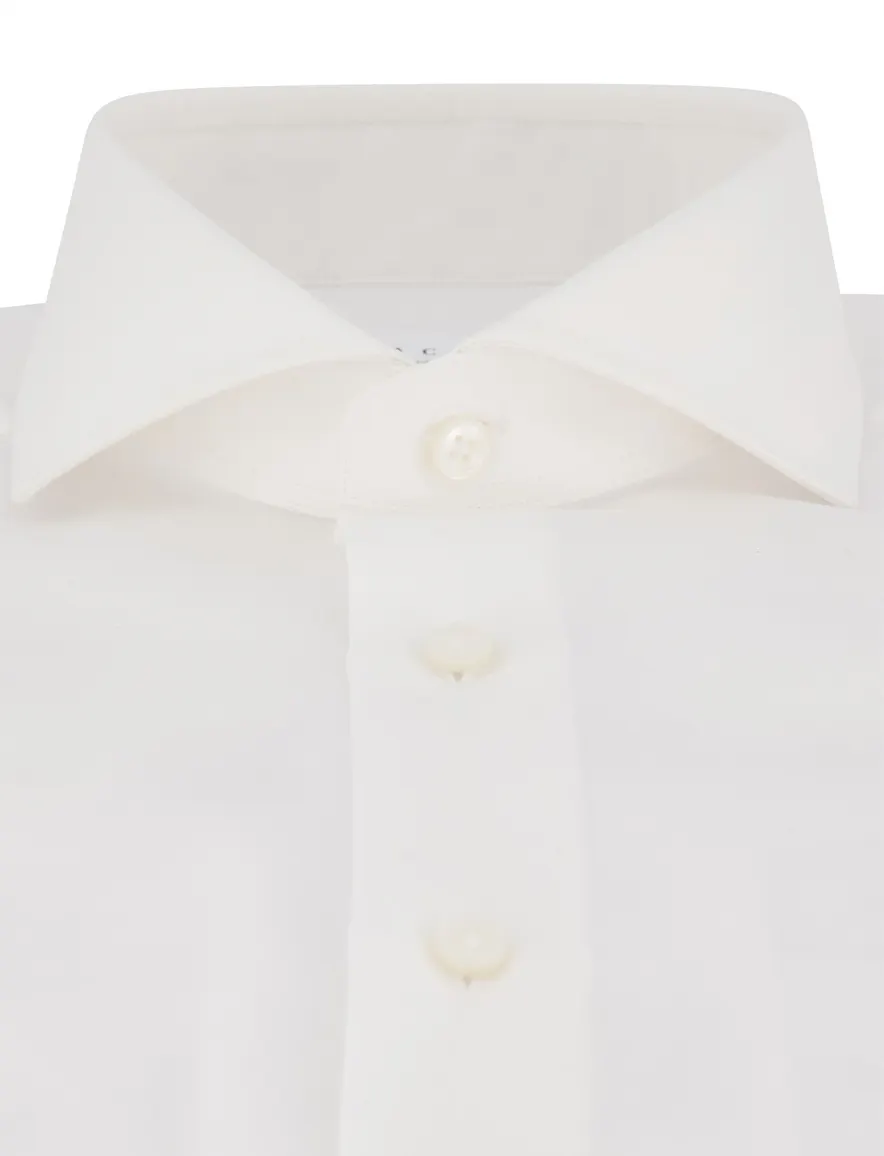 Xacus tailored fit overhemd wit katoen