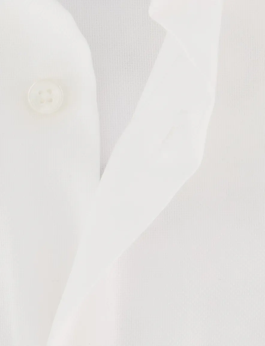 Xacus tailored fit overhemd wit katoen