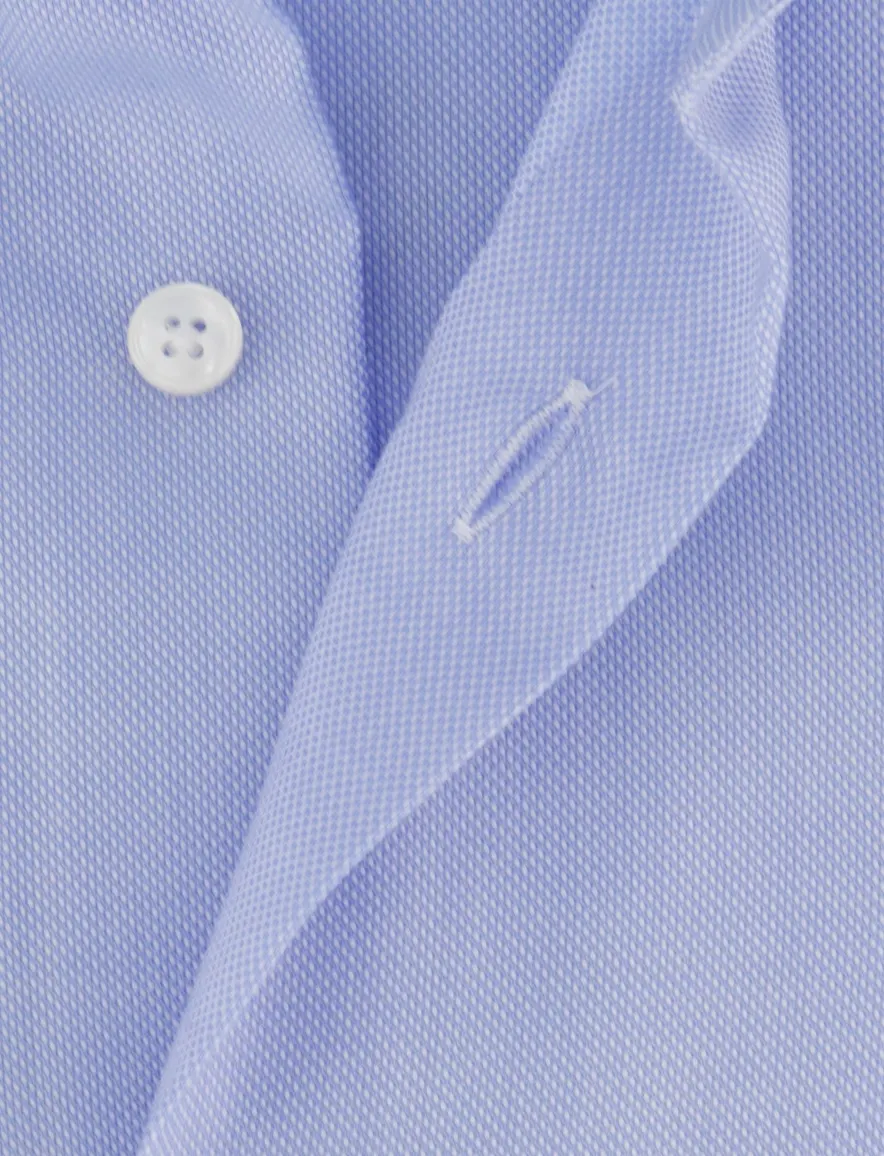 Xacus tailored fit overhemd katoen lichtblauw