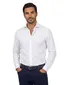 Xacus tailored fit overhemd wit katoen
