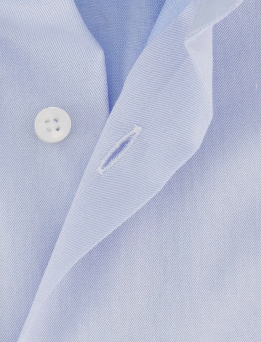 Xacus tailored fit overhemd lichtblauw cutaway boord